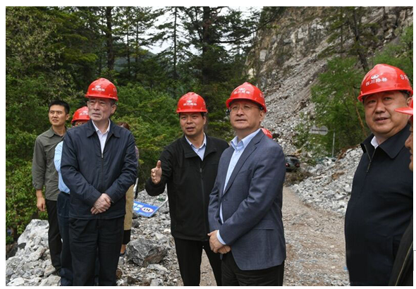 四川省委副書記、省長尹力一行赴 九寨溝景區(qū)恢復(fù)重建項(xiàng)目調(diào)研